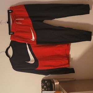 NIke jogger set size M top L bottoms